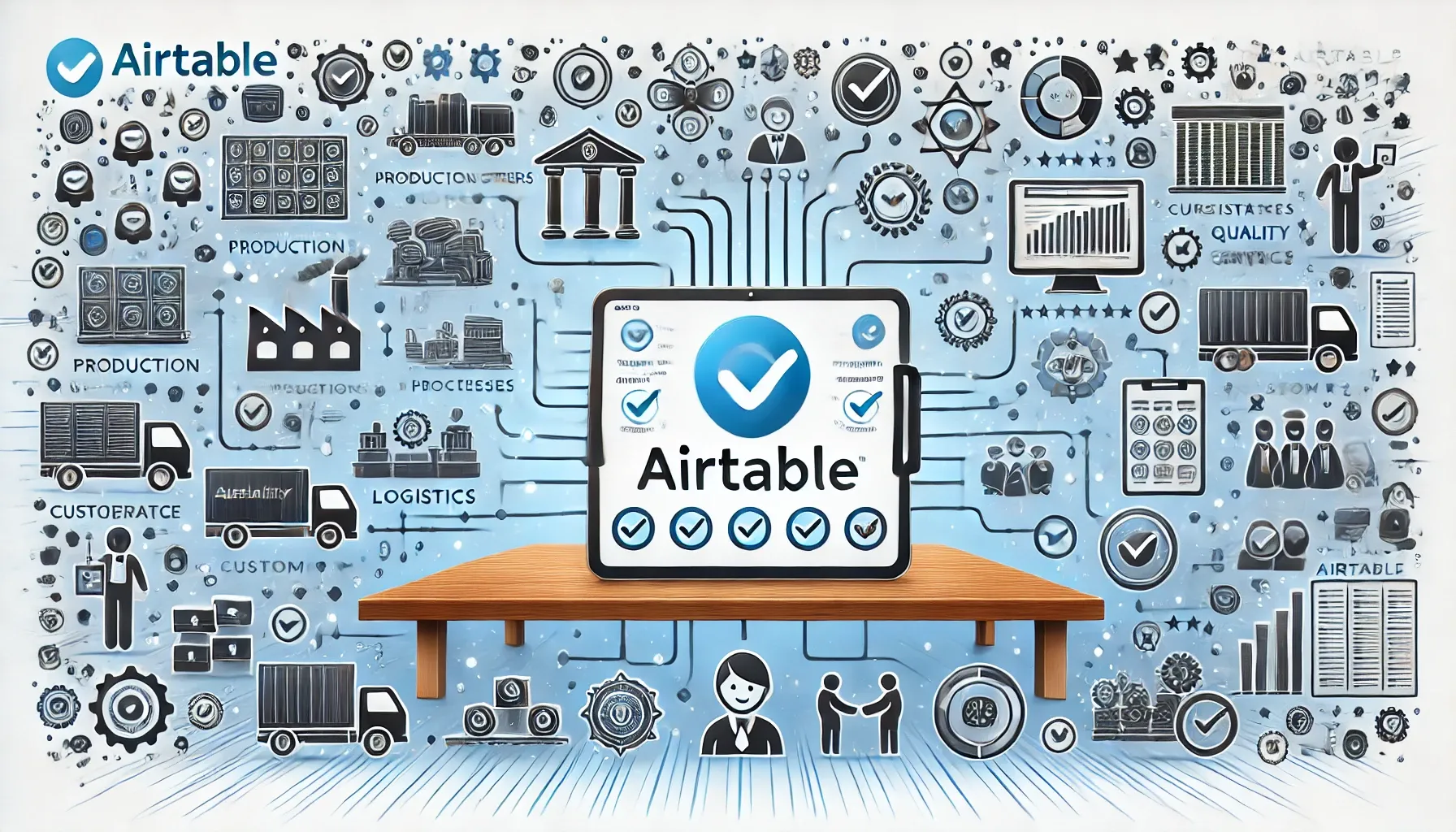 Monitor quality in all aspects of your company with Airtable: from operations to customer management!