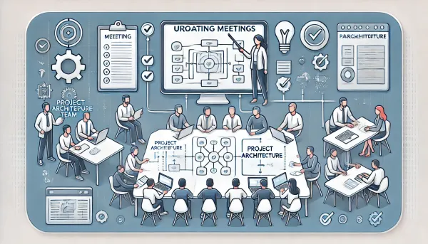 How to organize meetings to update the architecture of your projects in the development team when you are not a developer yourself